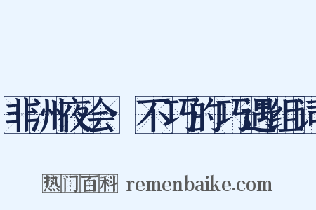 非洲夜会·不巧的巧遇组词是什么意思的图片